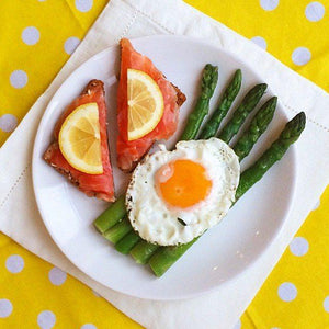 Smoked Salmon Asparagus and Poached Eggs
