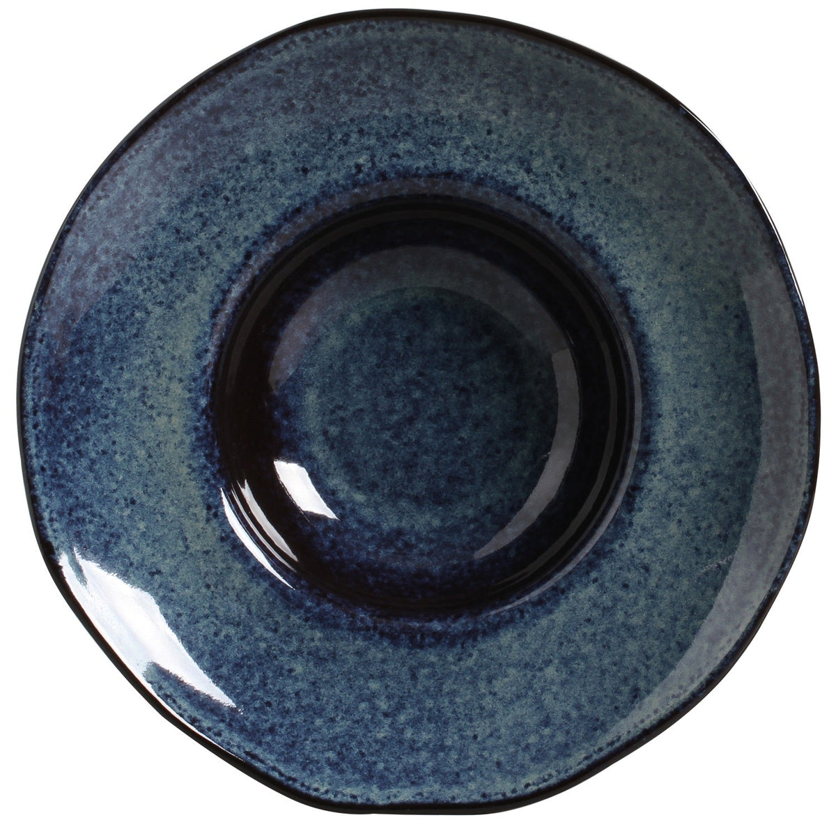 Porto Brasil DENIM DEEP RIM PLATE STONEWARE dia. 11.02x2.56" SKU: '12014113001