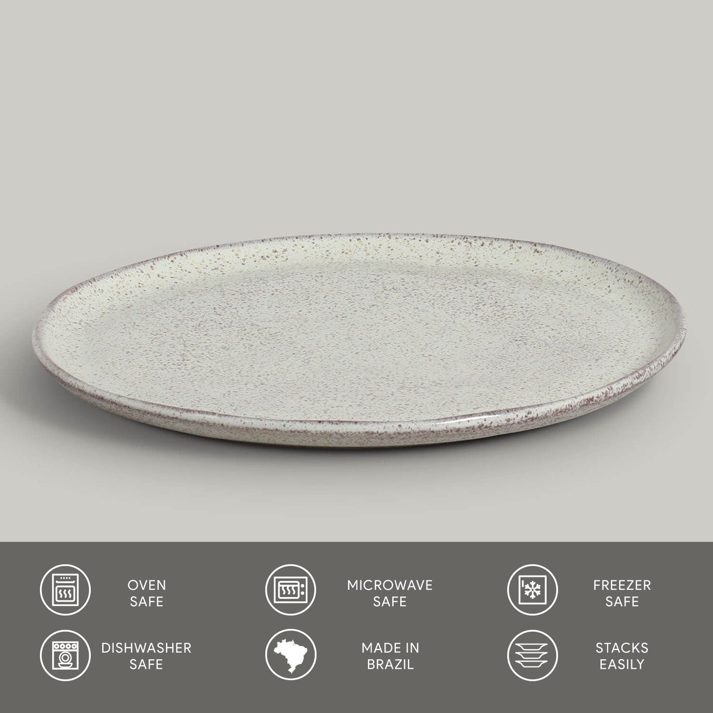 Porto Brasil PISTACHE DINNER PLATE BIO STONEWARE dia. 10.83" SKU: '1231108801