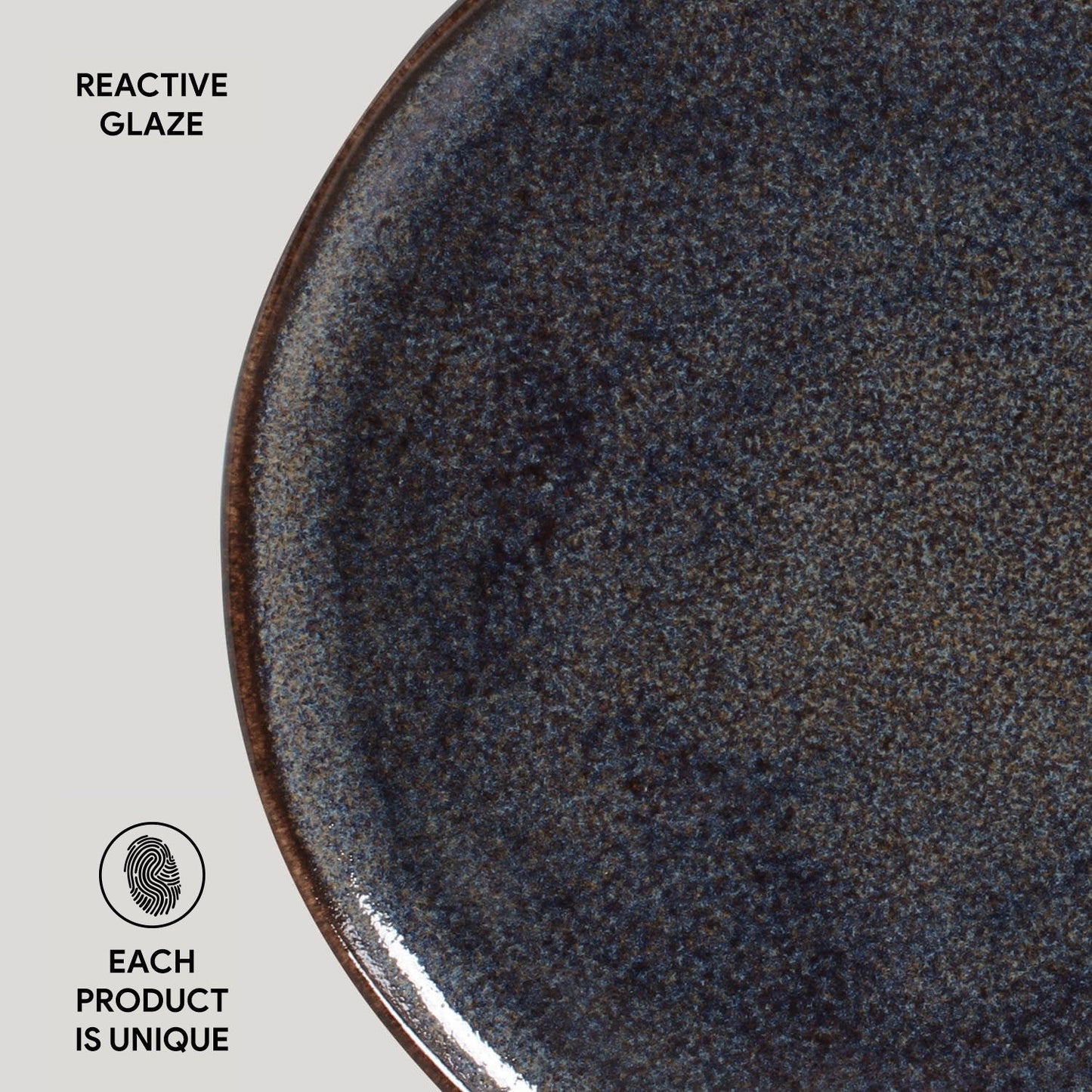 Porto Brasil TITANIUM DINNER PLATE BIO STONEWARE dia. 11.42" SKU: '1231109402