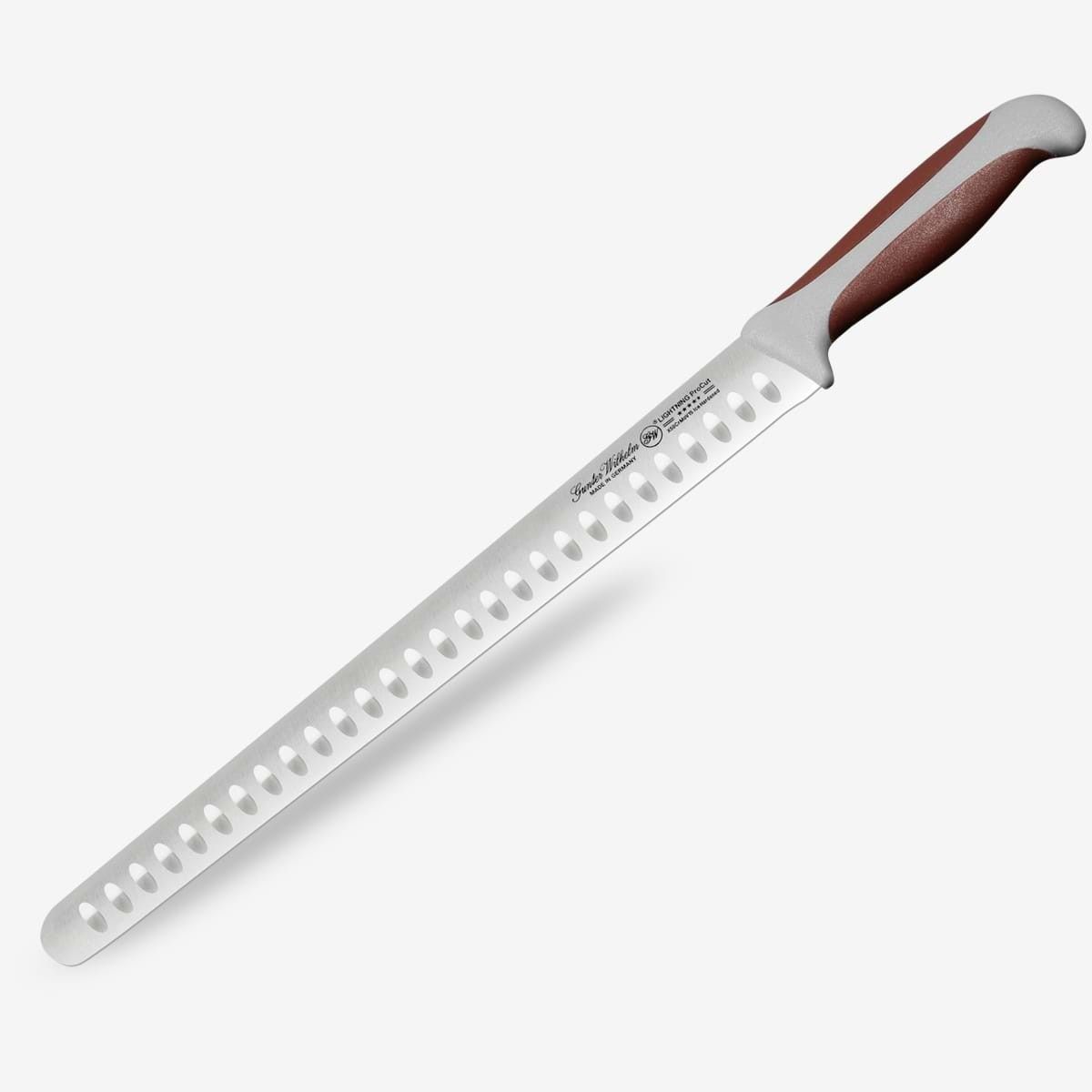 Gunter Wilhelm Lightning Slicer/Brisket Knife, 12 Inch | Brown and Grey ABS Handle SKU: 10-120-0612