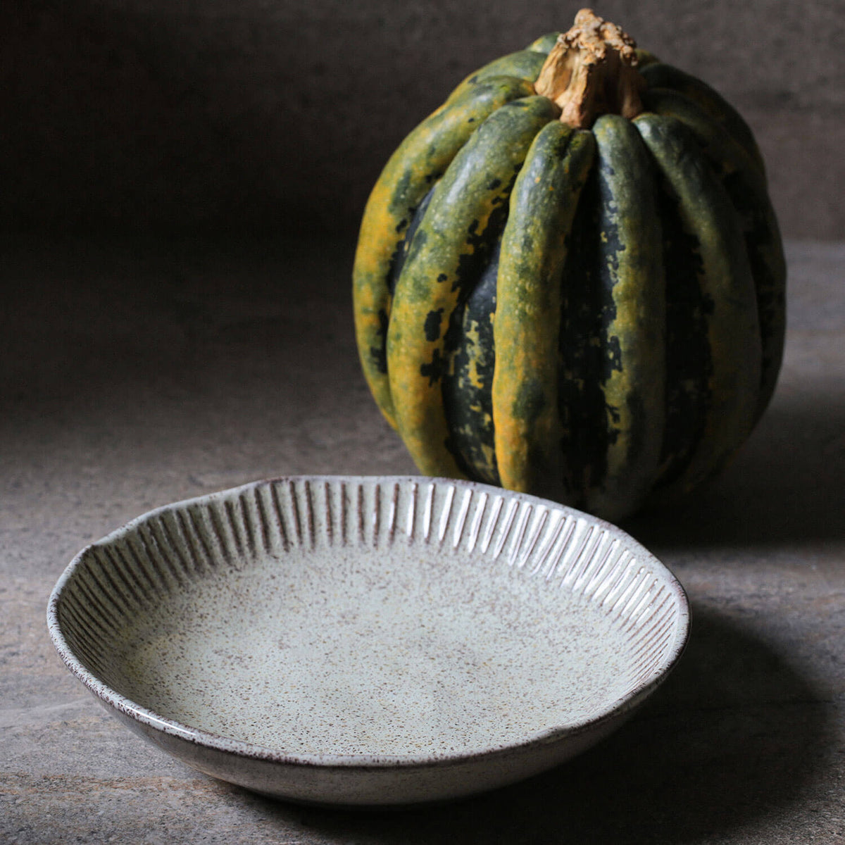 Porto Brasil PISTACHE LINHAS SOUP PLATE STONEWARE dia. 8.86" SKU: '1361108801