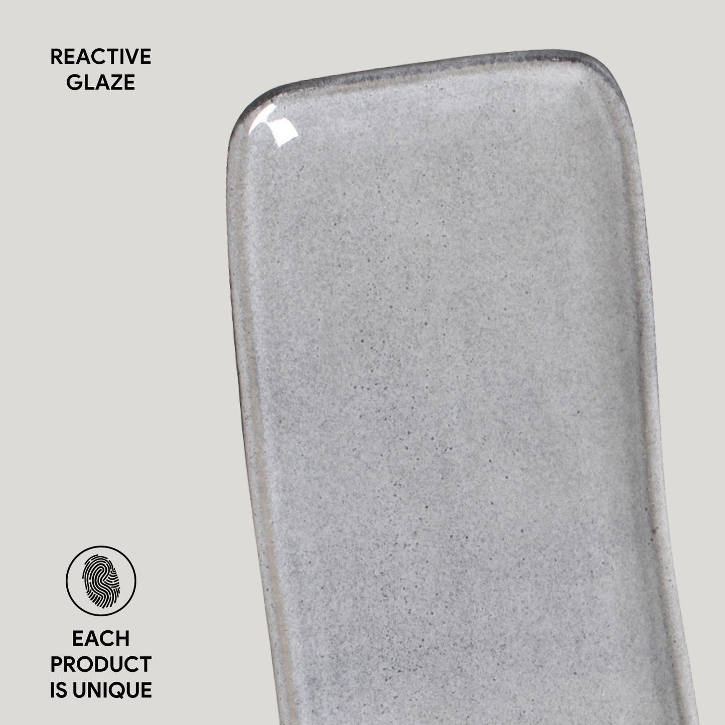 Porto Brasil DUST RECTANGULAR PR MEDIUM ORGANIC STONEWARE dia. 12.99x5.12" SKU: '14014115801