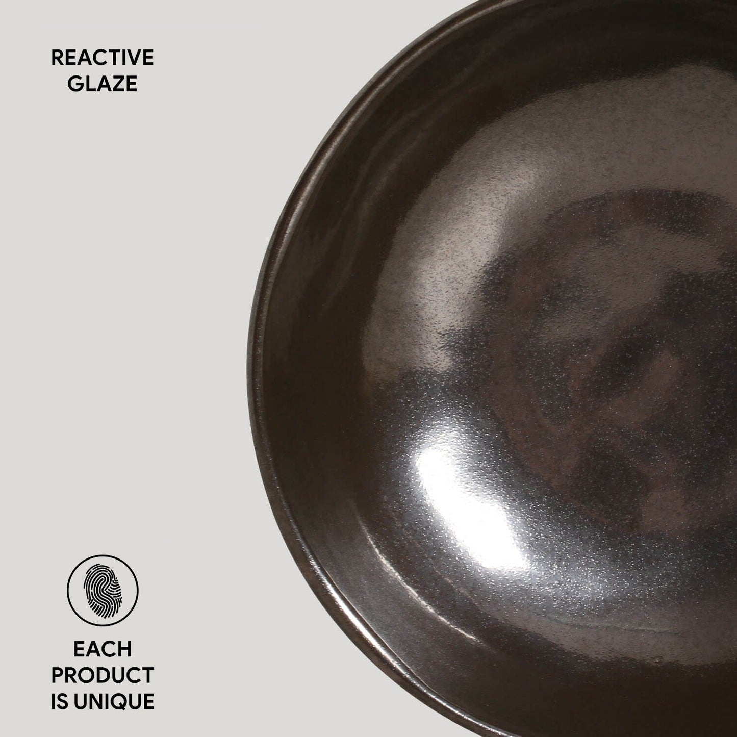 Porto Brasil METALLICA BOWL ORGANIC STONEWARE dia. 6.9x2.2" SKU: '14314109301