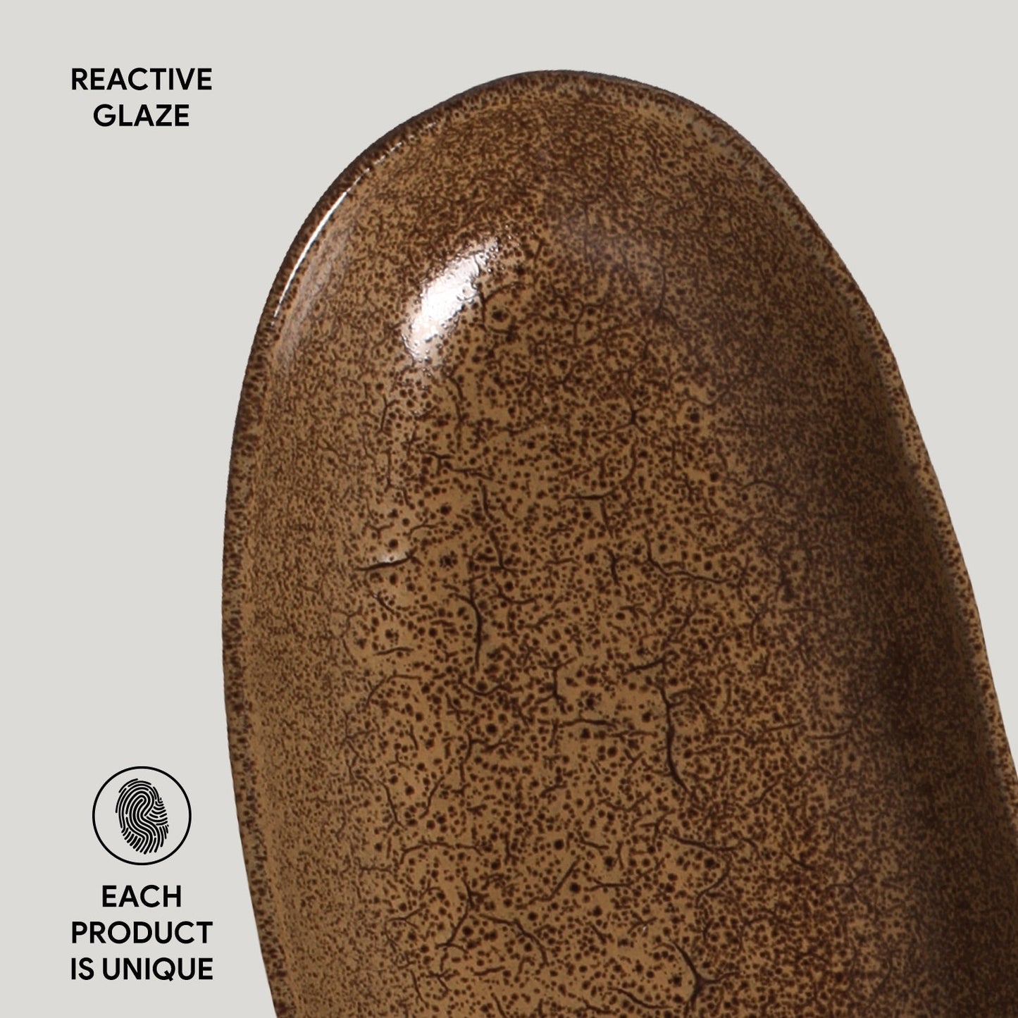 Porto Brasil DIJON DEEP OVAL PR LARGE ORGANIC STONEWARE dia. 12.6x6.3" SKU: '14414105801