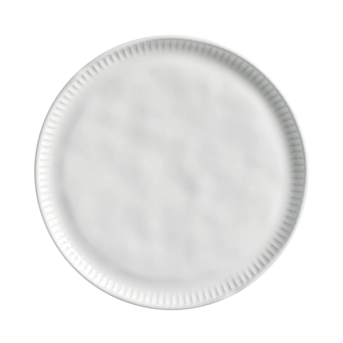 Porto Brasil NEW WHITE LINHAS DESSERT PLATE STONEWARE dia. 8.46" ?¼ SKU: '1461119801