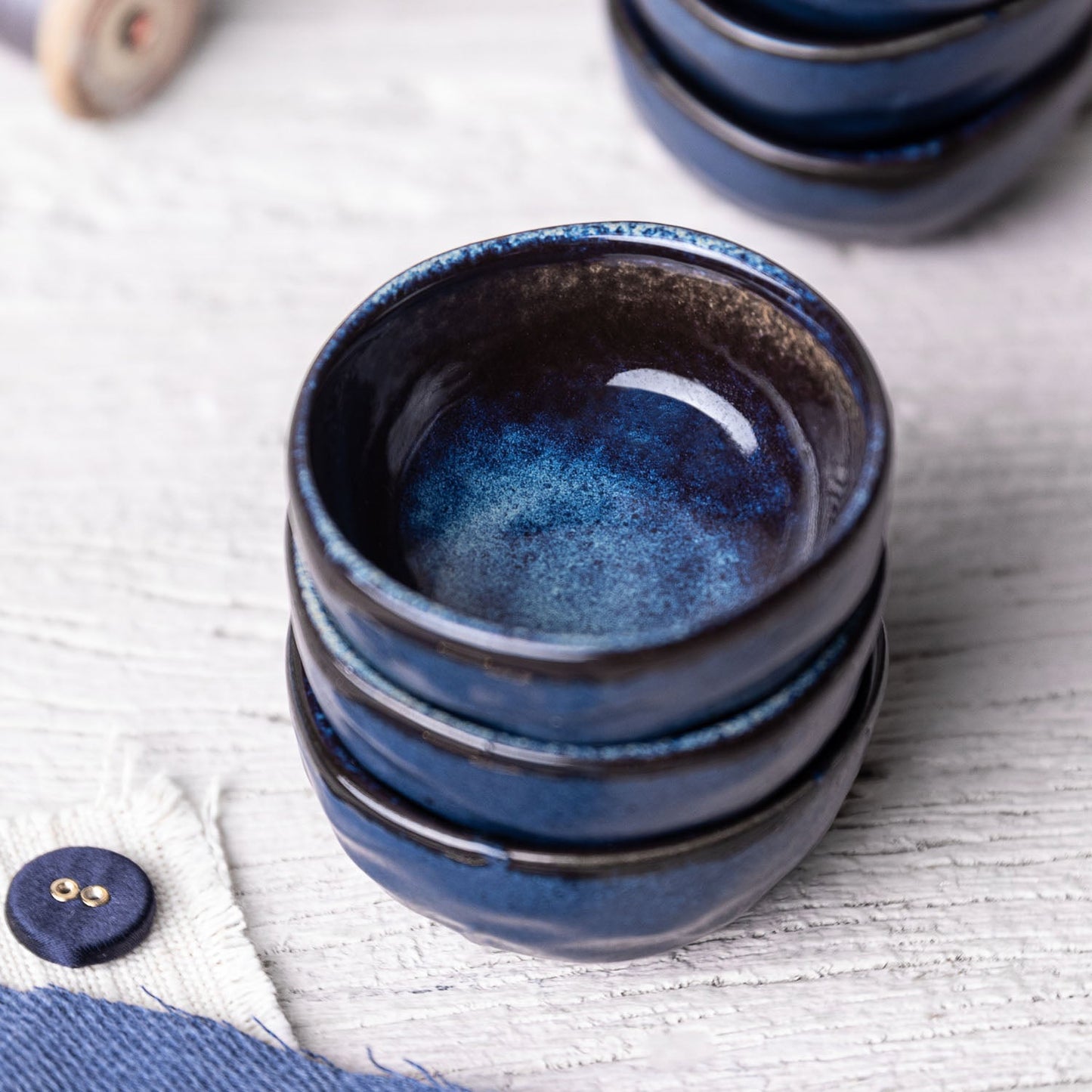 Porto Brasil DENIM RAMEKIN ORGANIC MEDIUM STONEWARE dia. 3.54x1.18" SKU: '14614113001
