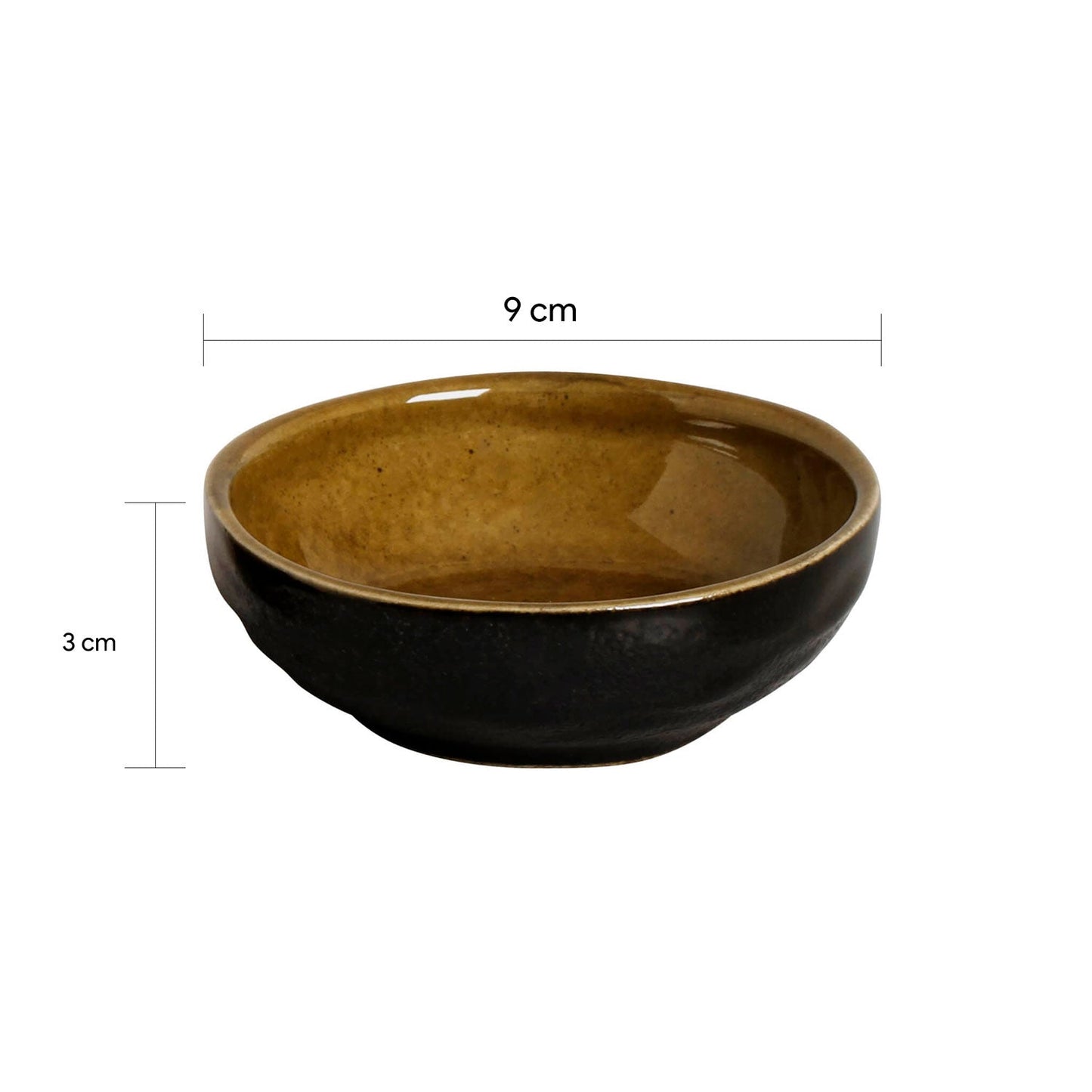 Porto Brasil AMBER RAMEKIN ORGANIC MEDIUM STONEWARE dia. 3.54x1.18" SKU: '1461477101