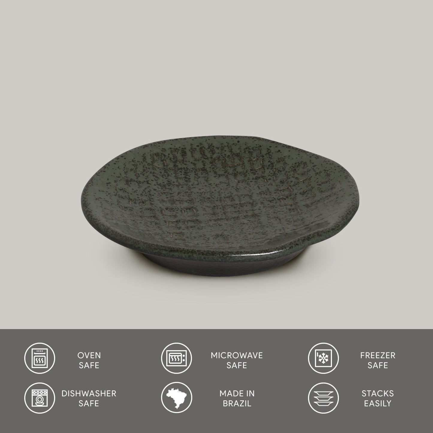 Porto Brasil GREENERY RAMEKIN JUTA STONEWARE dia. 4.33x0.87" SKU: '14664106501