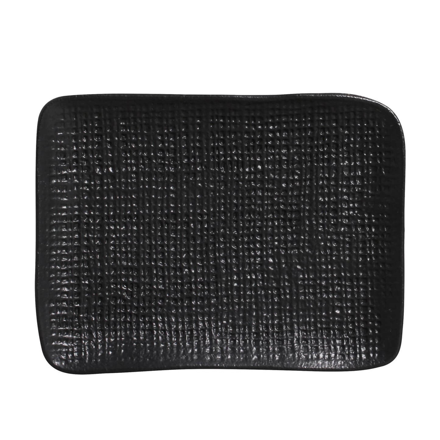 Porto Brasil MATTE BLACK RECTANGULAR PR JUTA STONEWARE dia. 7.08x5.51" SKU: '1506473901