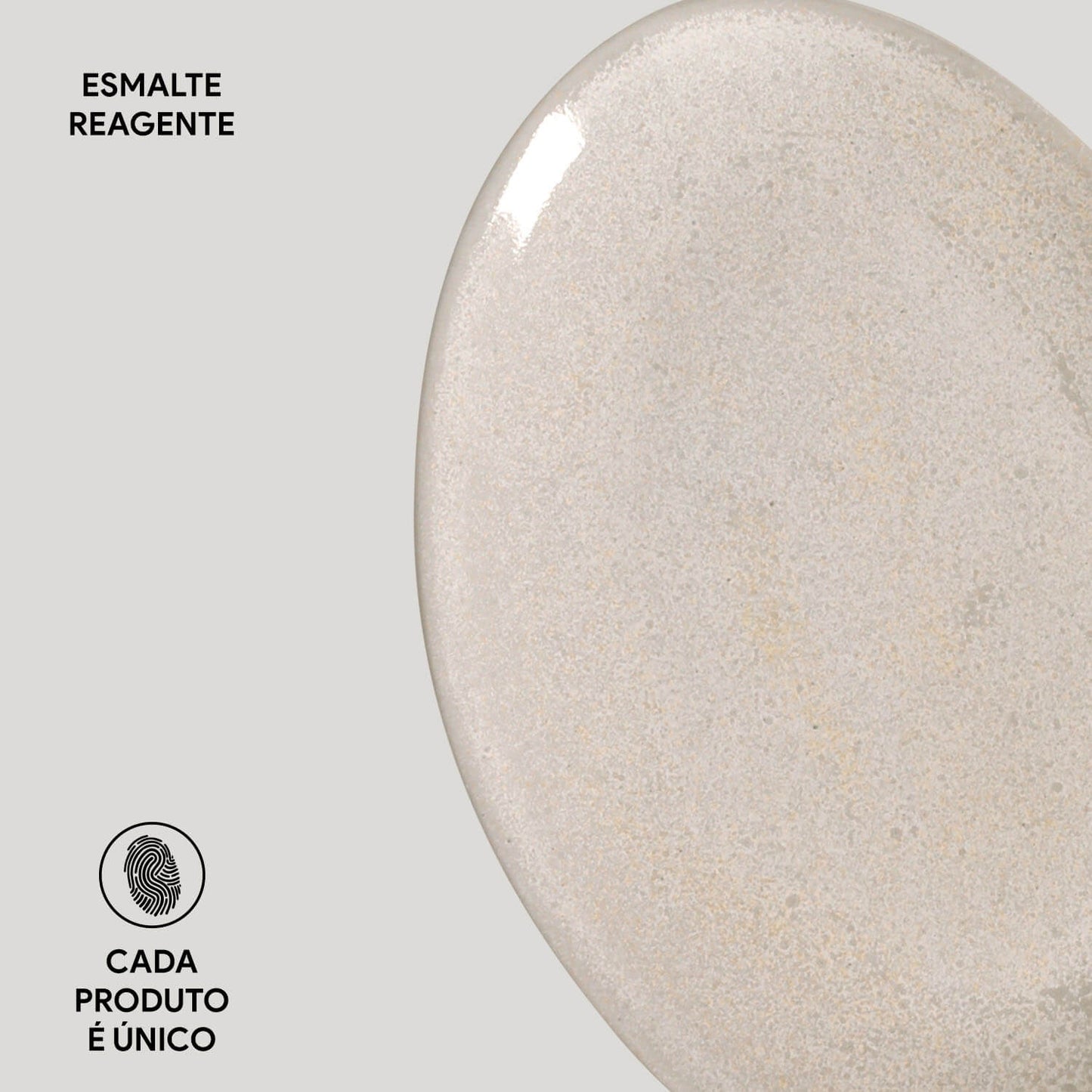 Porto Brasil LATTE OVAL DESSERT PLATE ORGANIC STONEWARE dia. 8.86" SKU: '15414108501