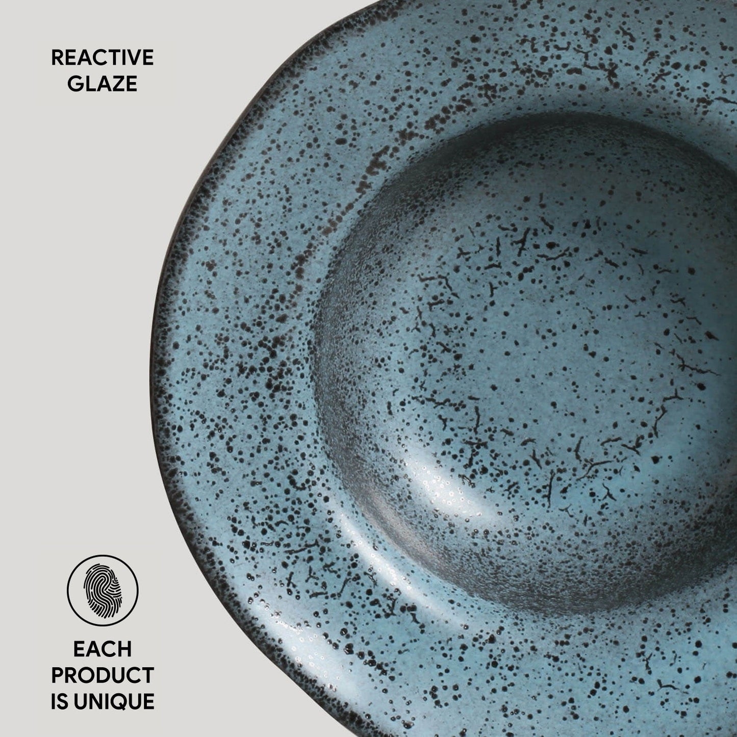Porto Brasil NIGHT SKY DEEP RIM PLATE STONEWARE dia. 7.48x2.17" SKU: '1601477201
