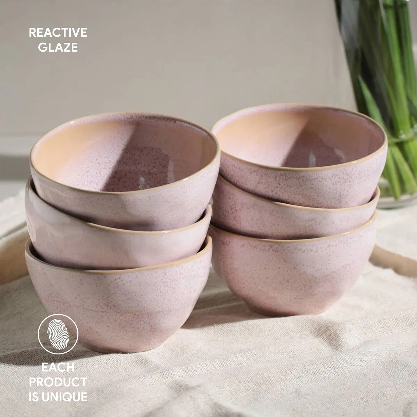 Porto Brasil LITCHI BOWL ORGANIC STONEWARE dia. 5.24" SKU: '1914109201