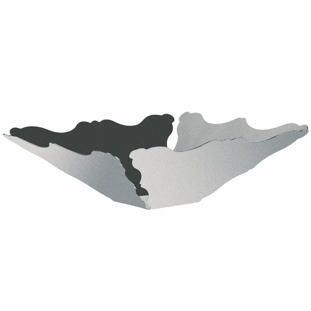 Fruit Basket; Pewter 12-5/8" X 12-5/8"