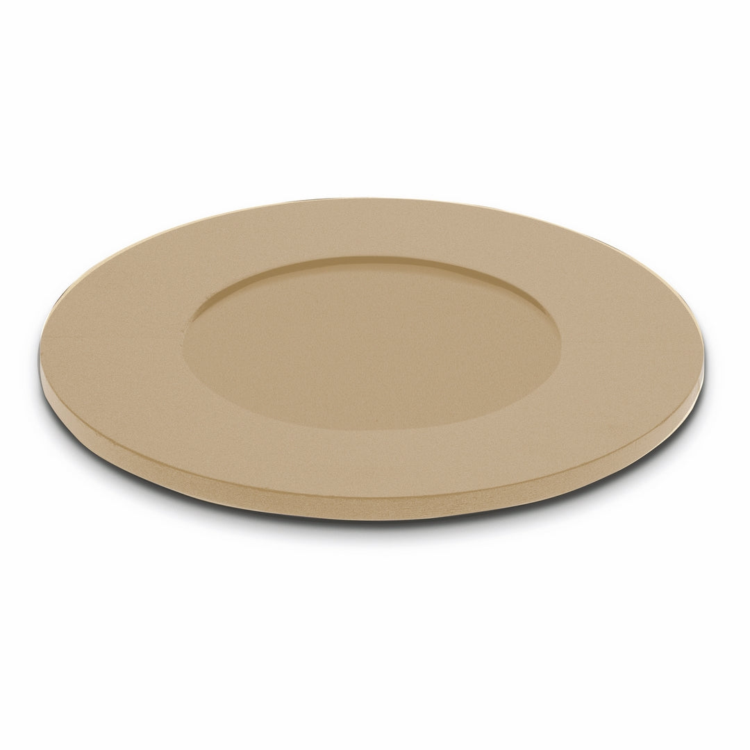 Wenge Wood Finish Round Charger; D: 13" Oak