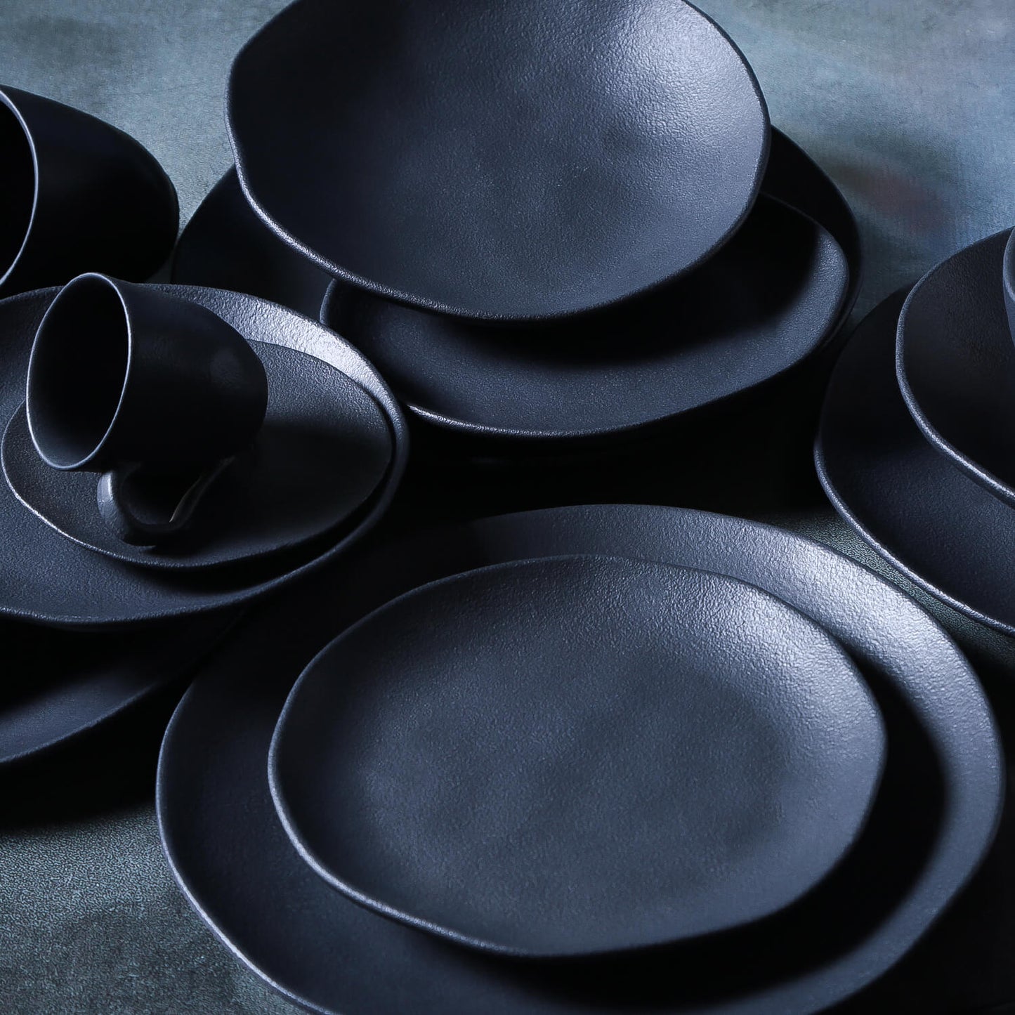 Porto Brasil MATTE BLACK ORGANIC COFFEE CUP + ORGANIC SAUCER SKU: '351473901