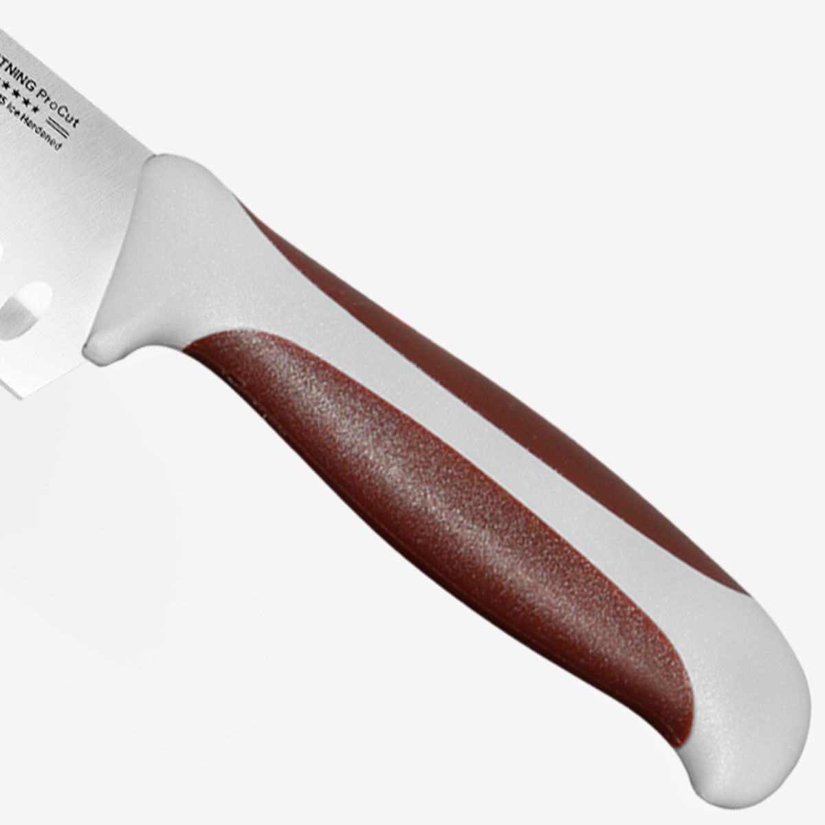 Gunter Wilhelm Lightning Santoku Knife, 5 Inch | Brown and Grey ABS Handle SKU: 10-117-0405