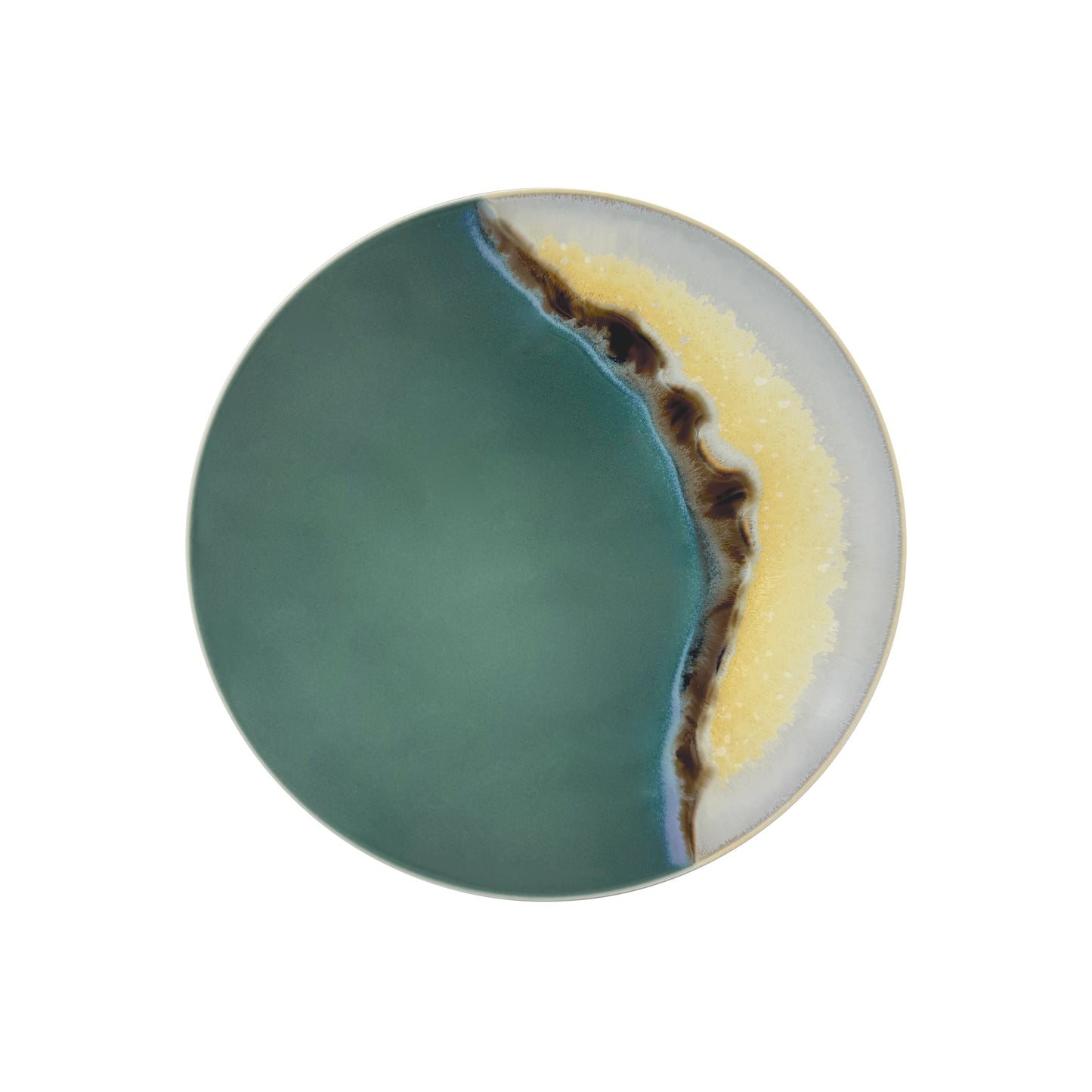 JL Coquet PAYSAGE Iriomote - Assiette ? dessert 8.27 Inch SKU: AGO1028IRIOCREM000