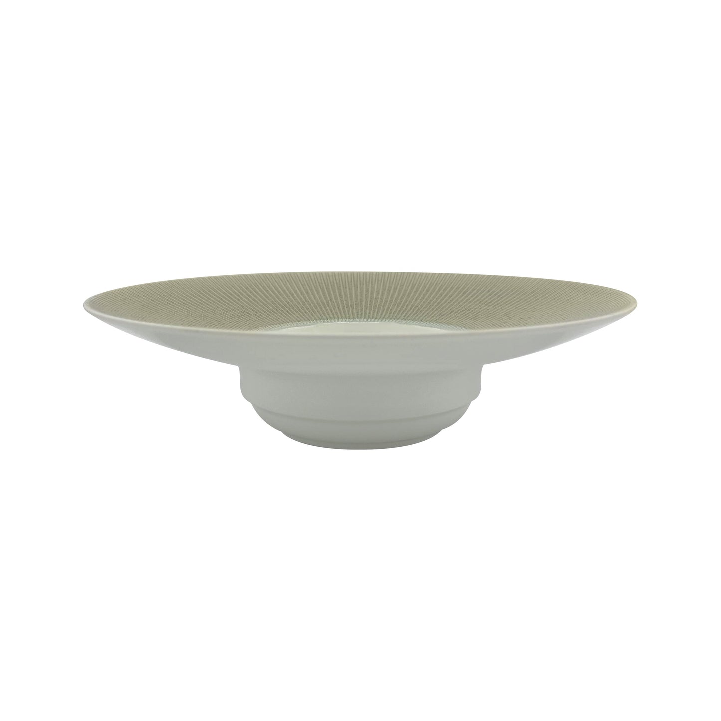 JL Coquet TODRA Gris - Assiette creuse ? aile GM, Bol?ro ? 26 cm, bassin ? 10 SKU: BOL1023TGRICREM000