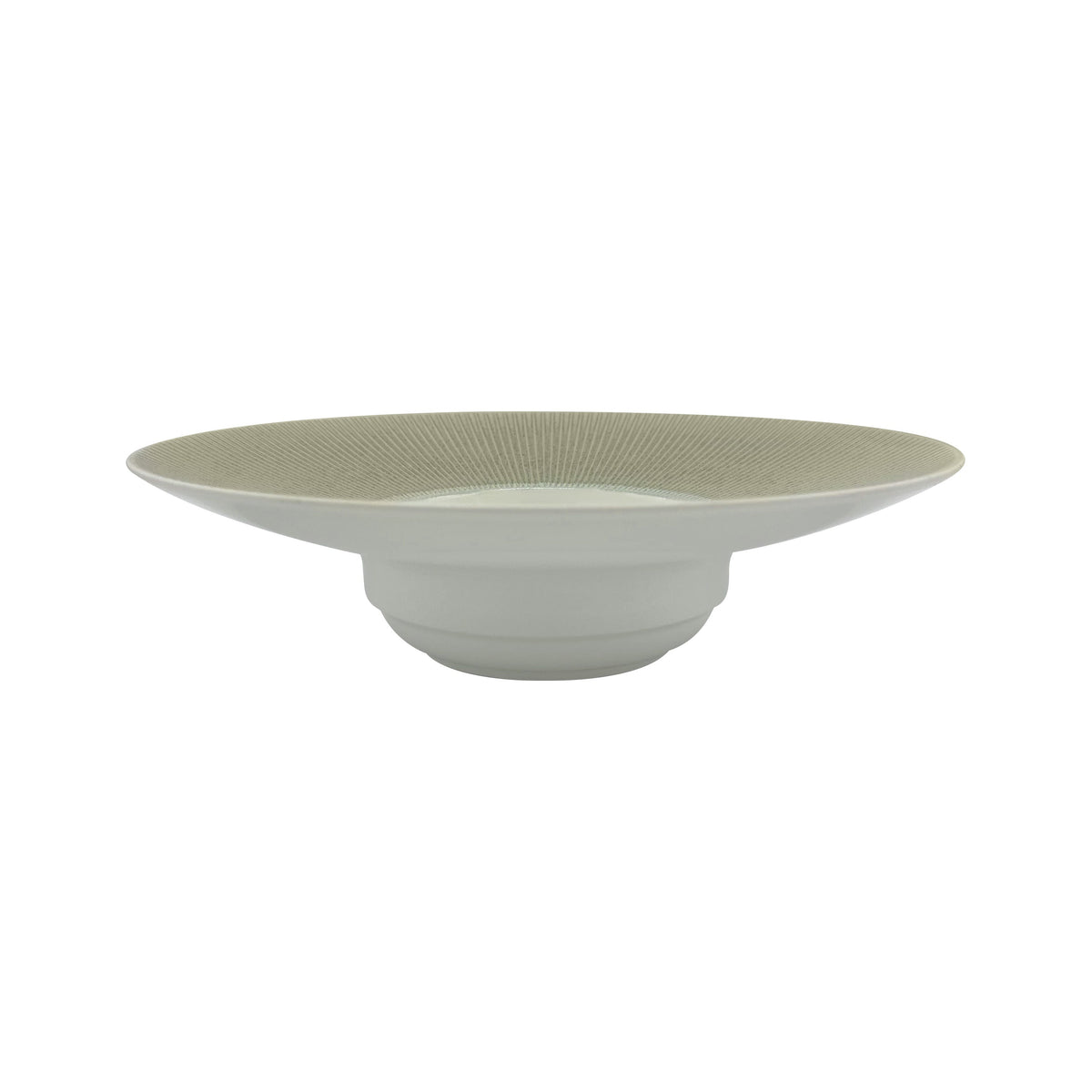 JL Coquet TODRA Gris - Assiette creuse ? aile GM, Bol?ro ??¼26 cm, bassin ??¼10 SKU: BOL1023TGRICREM000