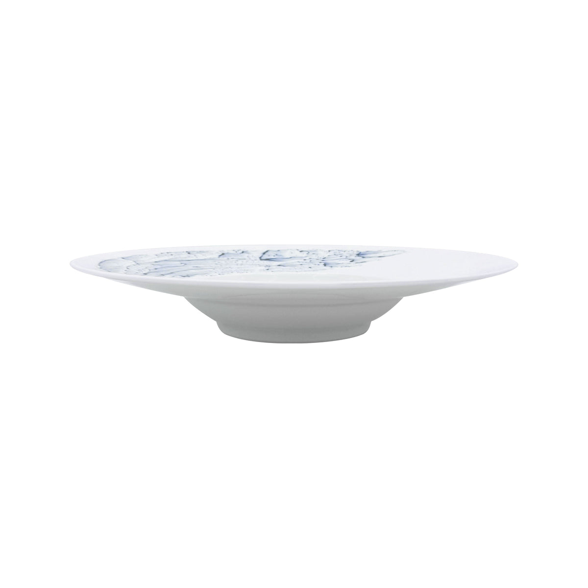 JL Coquet BLUE IMPRESSION - Assiette creuse ? aile JDC 10.63 Inch SKU: JDC1052BIMPBLNC000