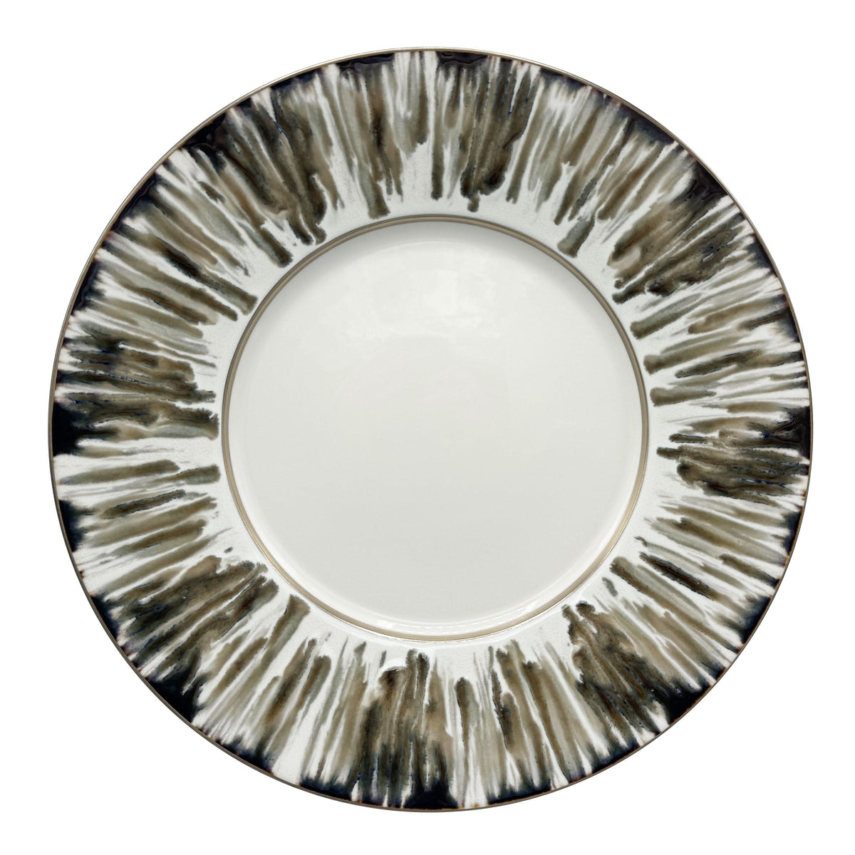 JL Coquet ?CAILLE CR?ME Filet Bronze - Assiette de pr?sentation, 1824 12.6 Inch SKU: MHV1039ECRECREMB00