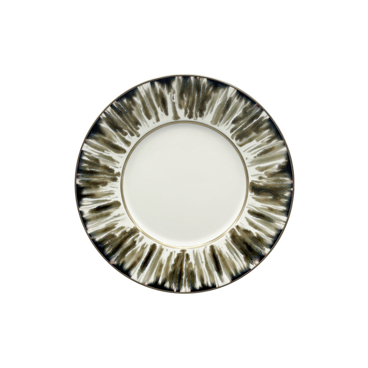 JL Coquet ?CAILLE CR?ME Filet Bronze - Assiette ? dessert, 1824 8.27 Inch SKU: MHV1028ECRECREMB00
