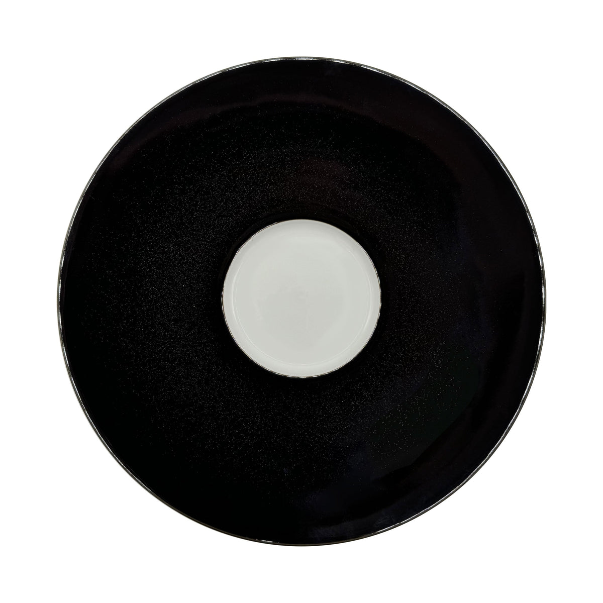 JL Coquet NOIR PAILLETE - Assiette Mise en bouche 11.42 Inch SKU: HOR1031NPAIBLNC000