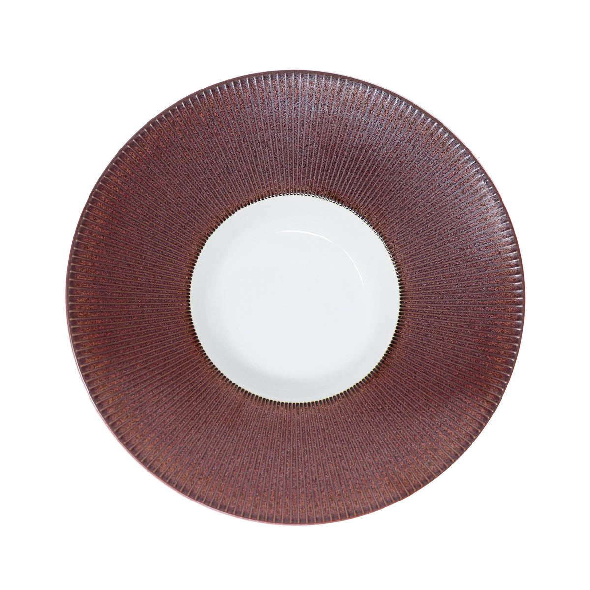 JL Coquet GRANITE ROUGE - Assiette creuse ? aile GM, Bol?ro 3.94 Inch SKU: BOL1023GROUBLNC000