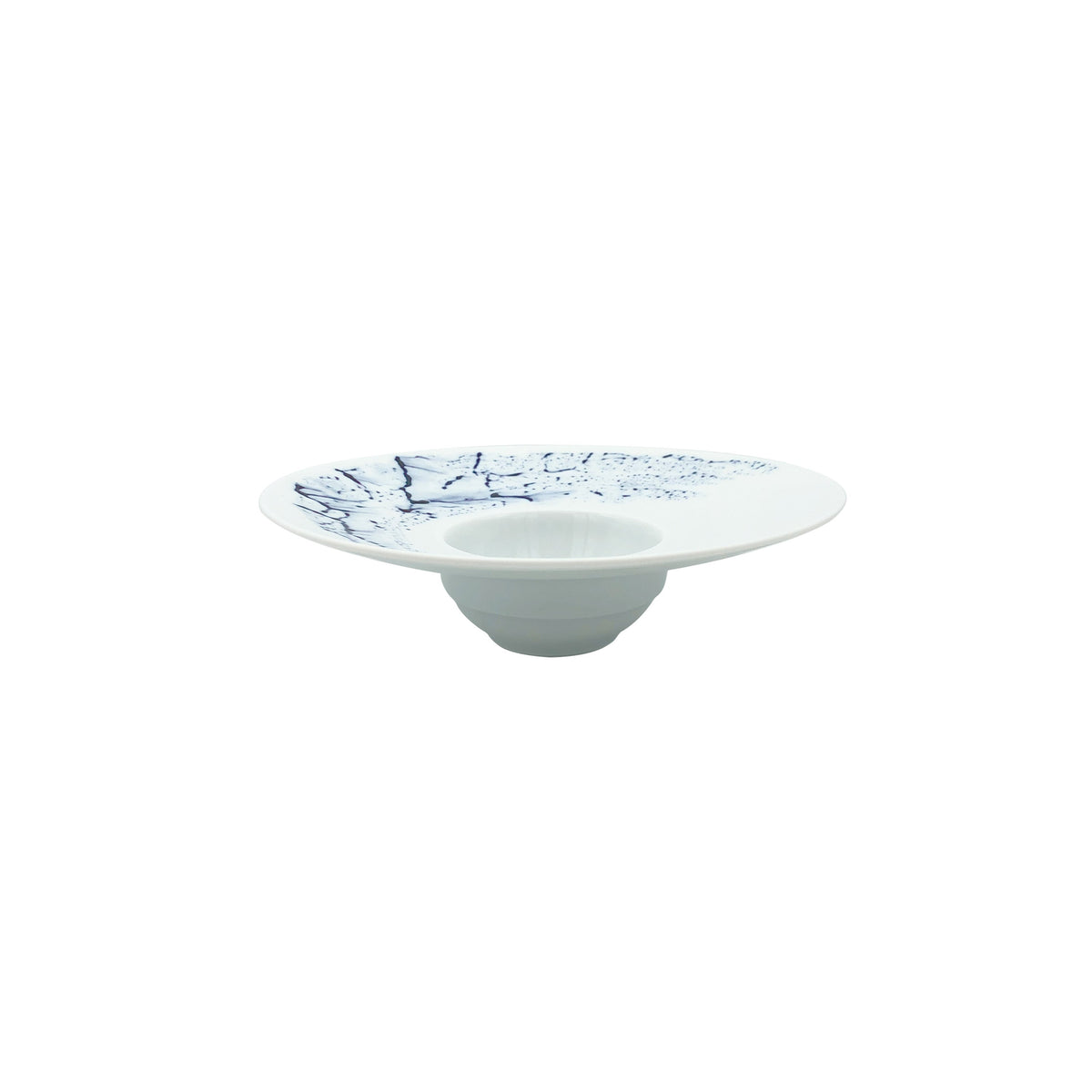 JL Coquet BLUE IMPRESSION - Assiette creuse ? aile PM 7.48 Inch SKU: HOR1026BIMPBLNC000
