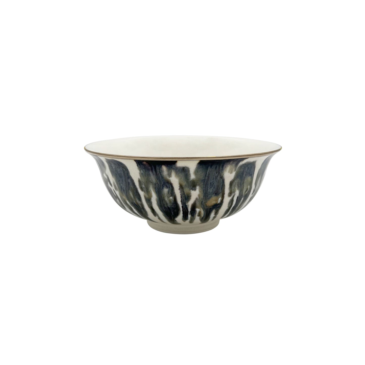JL Coquet ?CAILLE CR?ME Filet Bronze - Bol ? soupe, Ligne Asie 5.51 Inch SKU: LAS2006ECRECREMB00