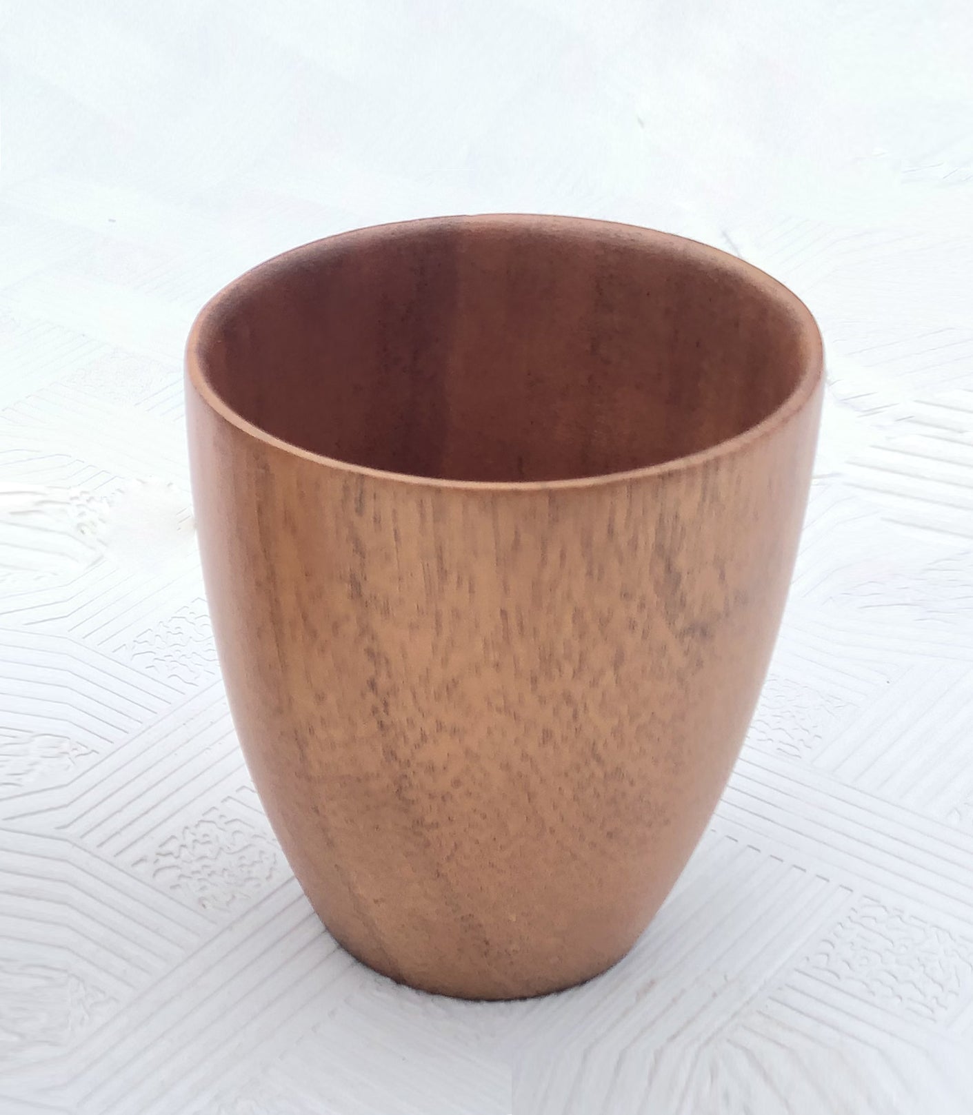 Zavis Green Acacia Wood Glass / Cup Dia: 3.15" x H3.70" Capacity: 8.4 OZ / 250ml | Dishwasher Safe