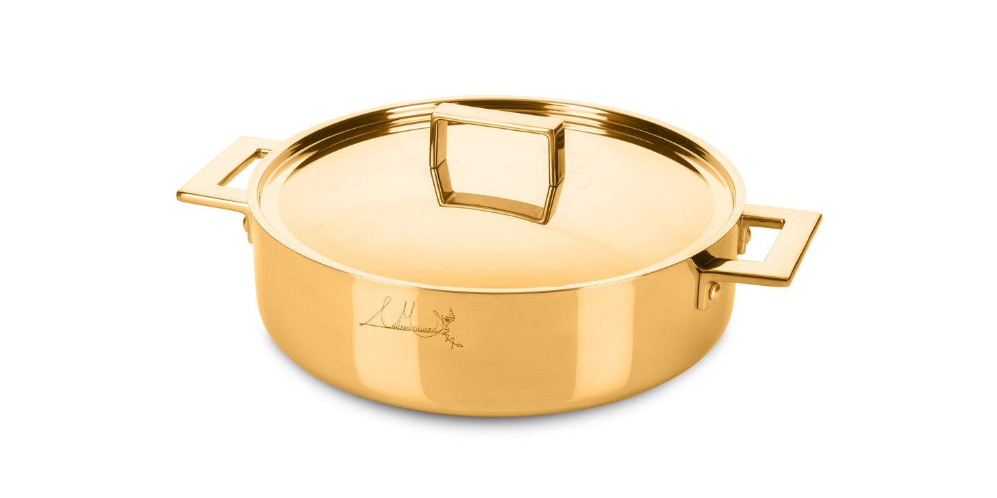 Mepra_Frying_pan_2_handles_Attiva_gold_SKU_301831O