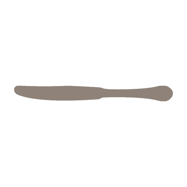 Restaurant Knife | Solid Handle | Mirror Finish: 6351
