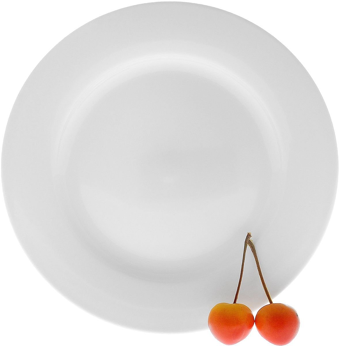 Set Of 6 Professional Rolled Rim White Dessert Plate 8" inch | 20 Cm