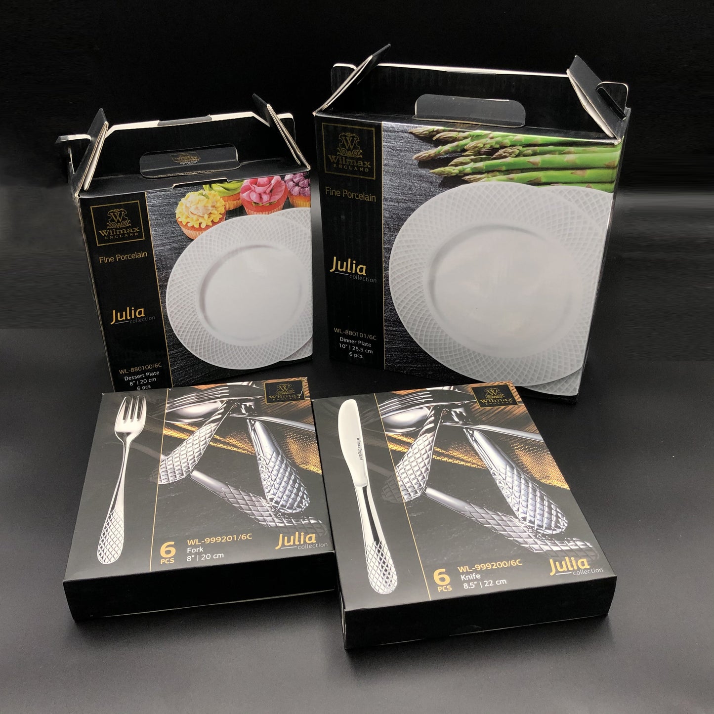 Fine Julia Porcelain 24 Piece Dinnerware Set For 6 WL-555025
