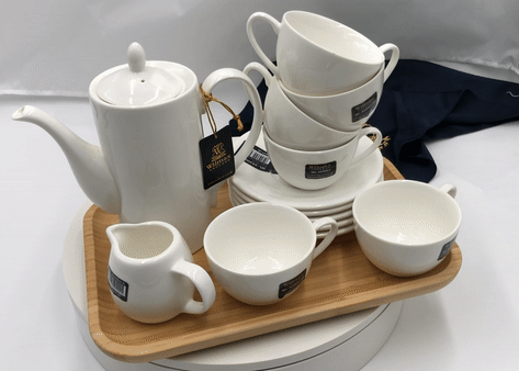 15 Piece Coffee Entertaining Set SUGAR BOWL & CREAMER