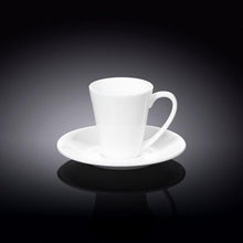 4 OZ | 110 ML COFFEE CUP & SAUCER - WILMAX PORCELAIN WILMAX