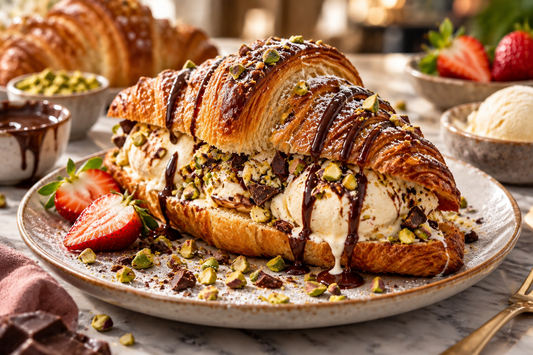 🥐🍦 Put Ice Cream Inside a Croissant: The Ridiculously Simple Dessert Going Viral on Reels