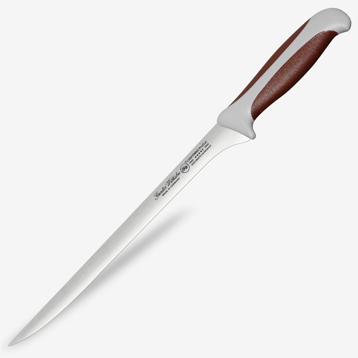 Gunter Wilhelm Lightning Flex Fillet Knife, 10 Inch | Brown and Grey ABS Handle SKU: 10-109-0310