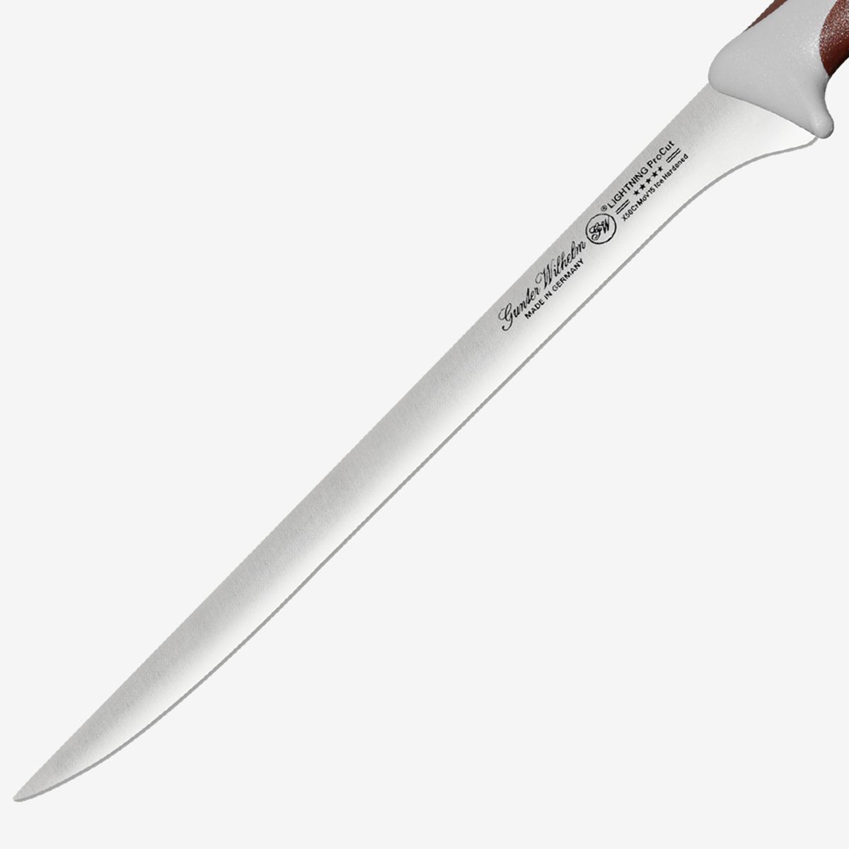 Gunter Wilhelm Lightning Flex Fillet Knife, 10 Inch | Brown and Grey ABS Handle SKU: 10-109-0310