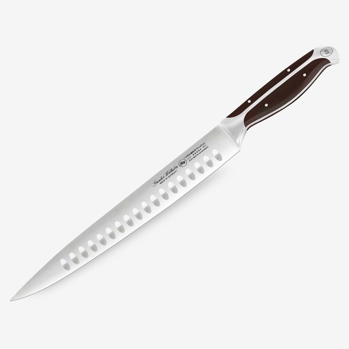 Gunter Wilhelm Premier Carving Knife, 10 Inch | Dark Brown ABS Handle SKU: 30-321-0210