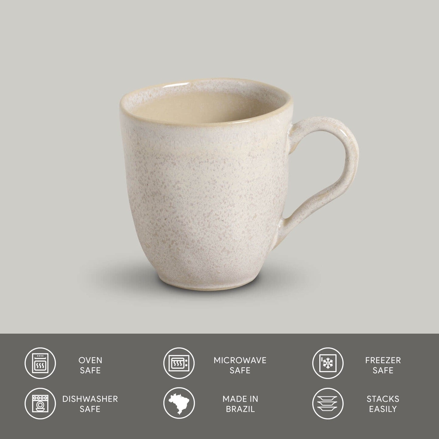 Porto Brasil LATTE ORGANIC MUG dia. 9.23 oz.  SKU: '11314108501