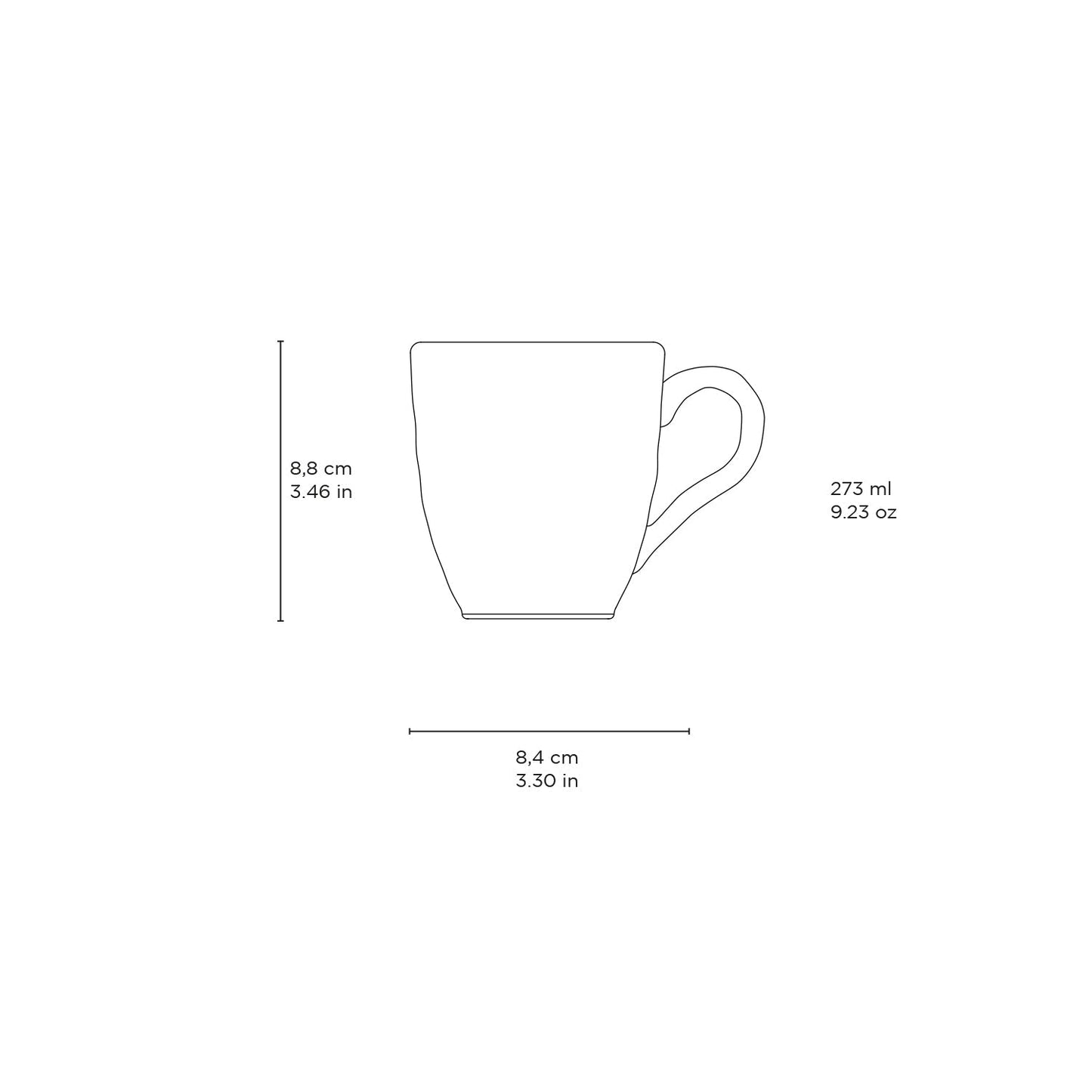 Porto Brasil PISTACHE ORGANIC MUG dia. 9.23 oz.  SKU: '11314108801