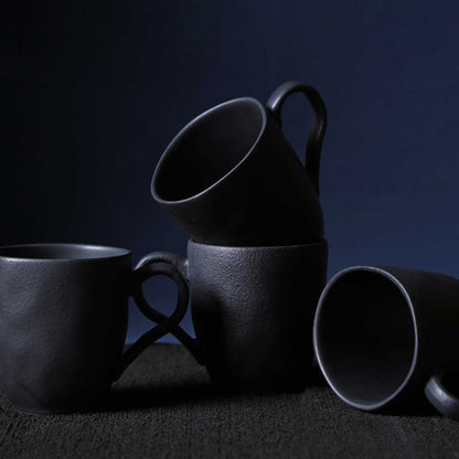 Porto Brasil MATTE BLACK ORGANIC MUG dia. 9.23 oz.  SKU: '1131473901