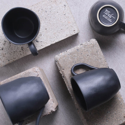Porto Brasil MATTE BLACK ORGANIC MUG dia. 9.23 oz.  SKU: '1131473901