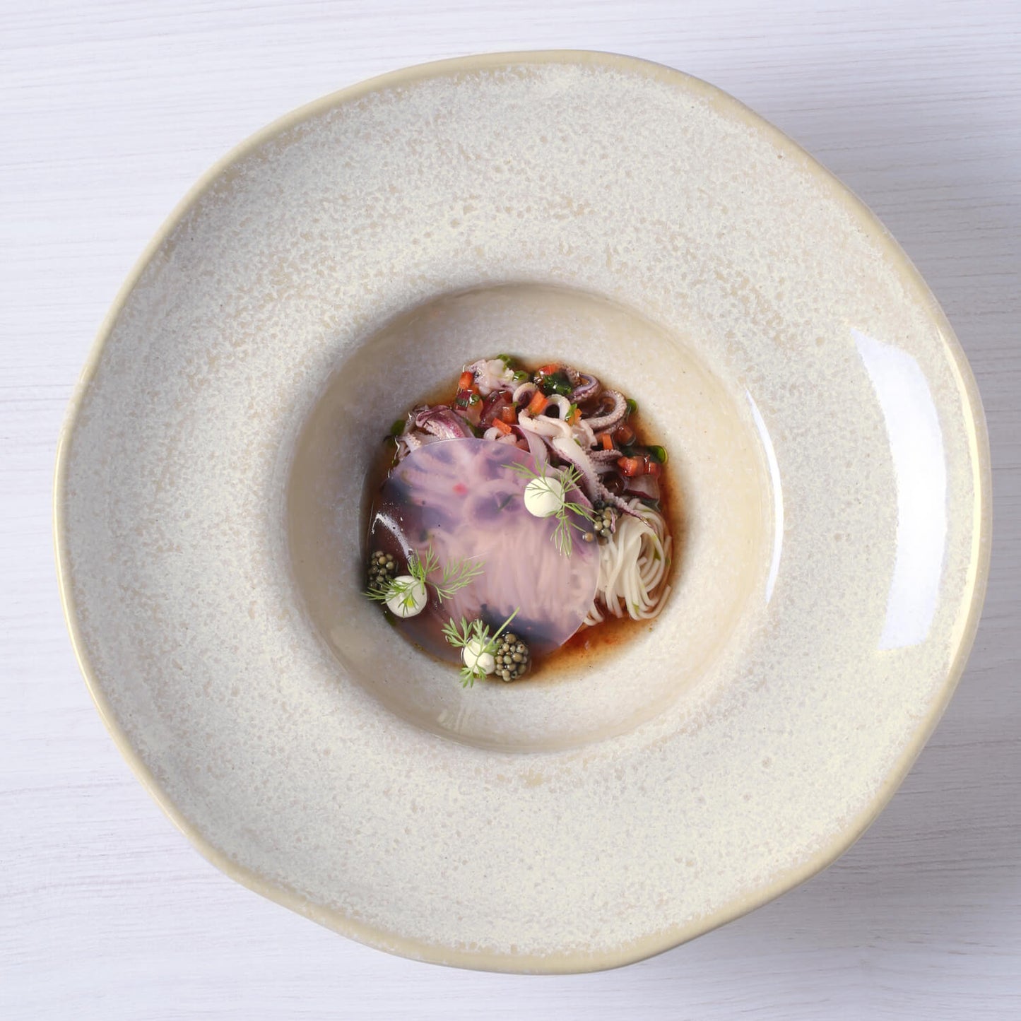 Porto Brasil LATTE DEEP RIM PLATE  STONEWARE dia. 11.02x2.56"  SKU: '12014108501