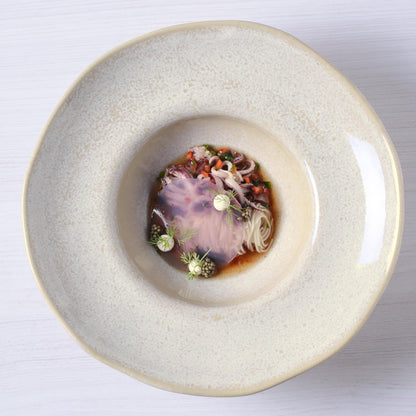 Porto Brasil LATTE DEEP RIM PLATE  STONEWARE dia. 11.02x2.56"  SKU: '12014108501