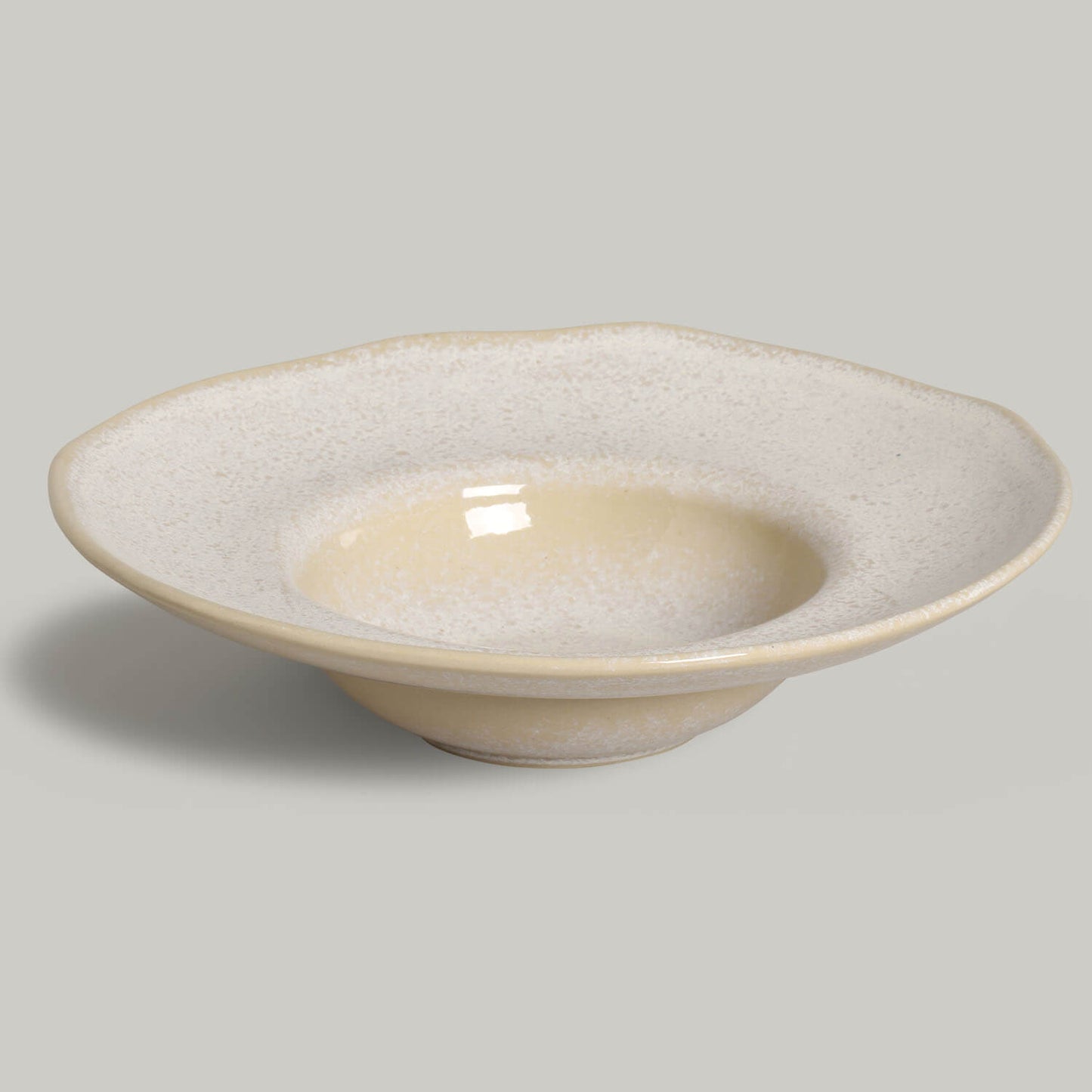 Porto Brasil LATTE DEEP RIM PLATE  STONEWARE dia. 11.02x2.56"  SKU: '12014108501