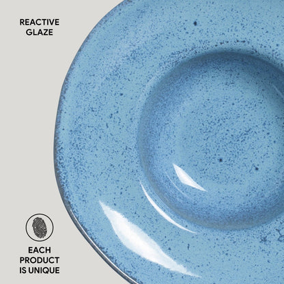 Porto Brasil BREEZE DEEP RIM PLATE  STONEWARE dia. 11.02x2.56"  SKU: '12014109001